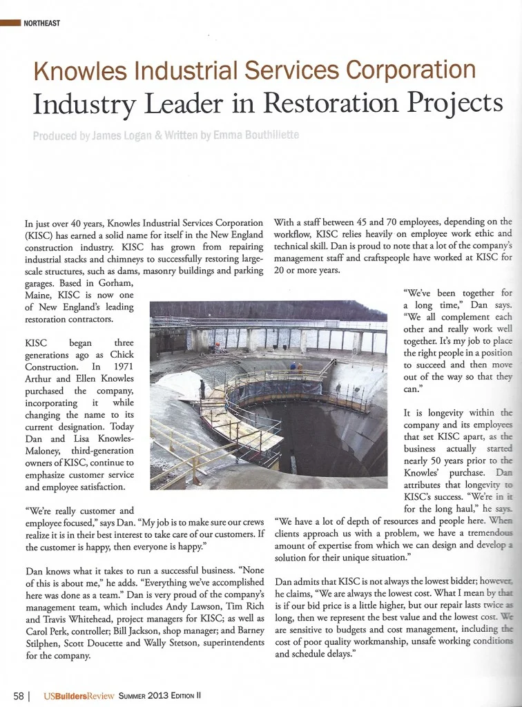 Knowles Industrial Featured in US Builders Review — Knowles Industrial