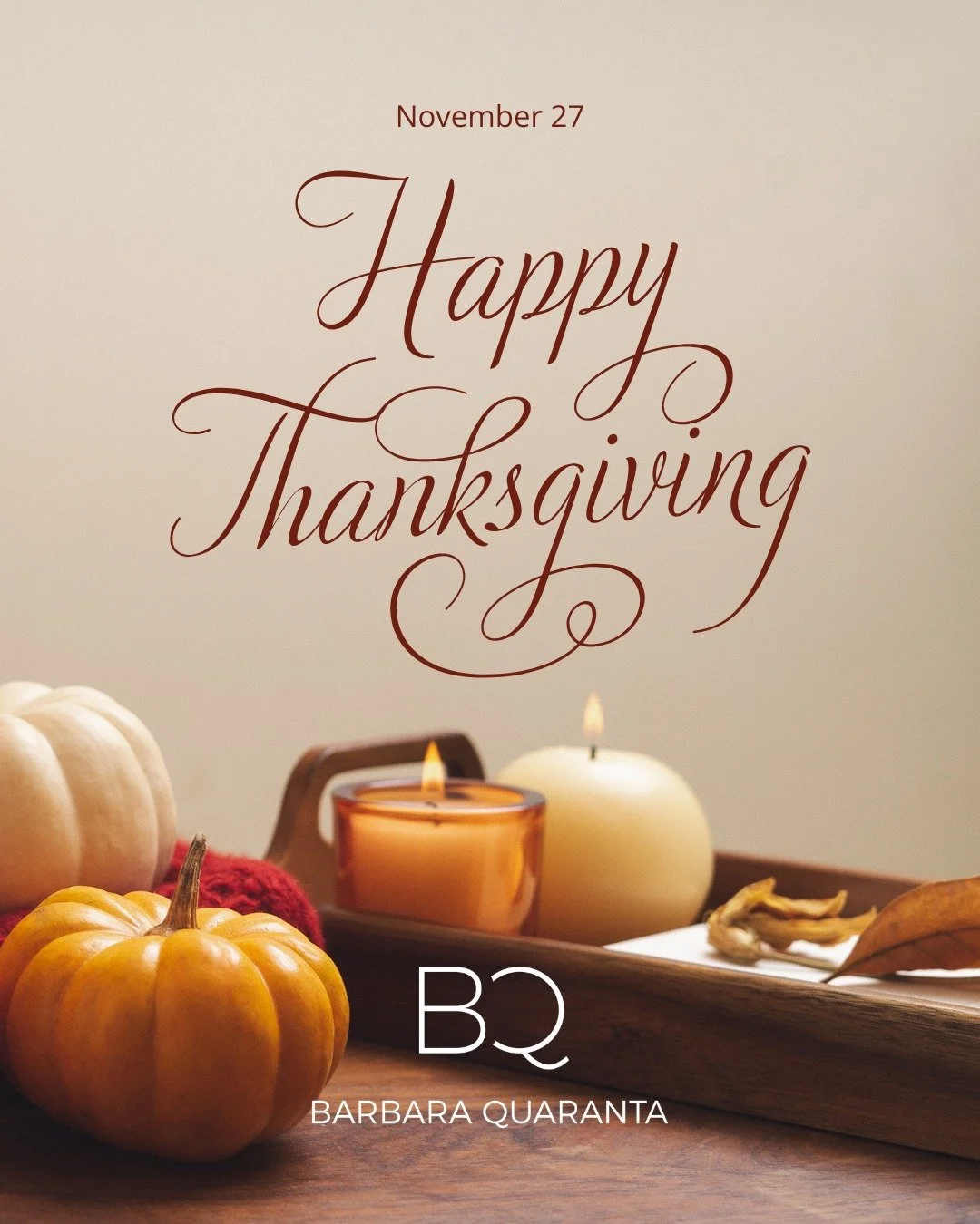 Happy Thanksgiving!
.
.
.
.
#BarbaraQuaranta #Compass #CompassNewYork #RealEstate #RealEstateNewYork
