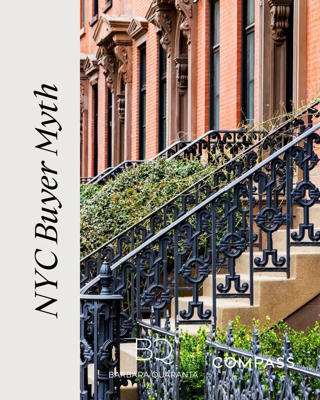 NYC Buyer Myth 
❌ Myth: You need 20% down to buy in NYC
✅ Truth: Many buyers don&rsquo;t &mdash; especially in condos
Let&rsquo;s talk real options, not internet myths. 

#BarbaraQuaranta #Compass #CompassNewYork #RealEstate #RealEstateNewYork