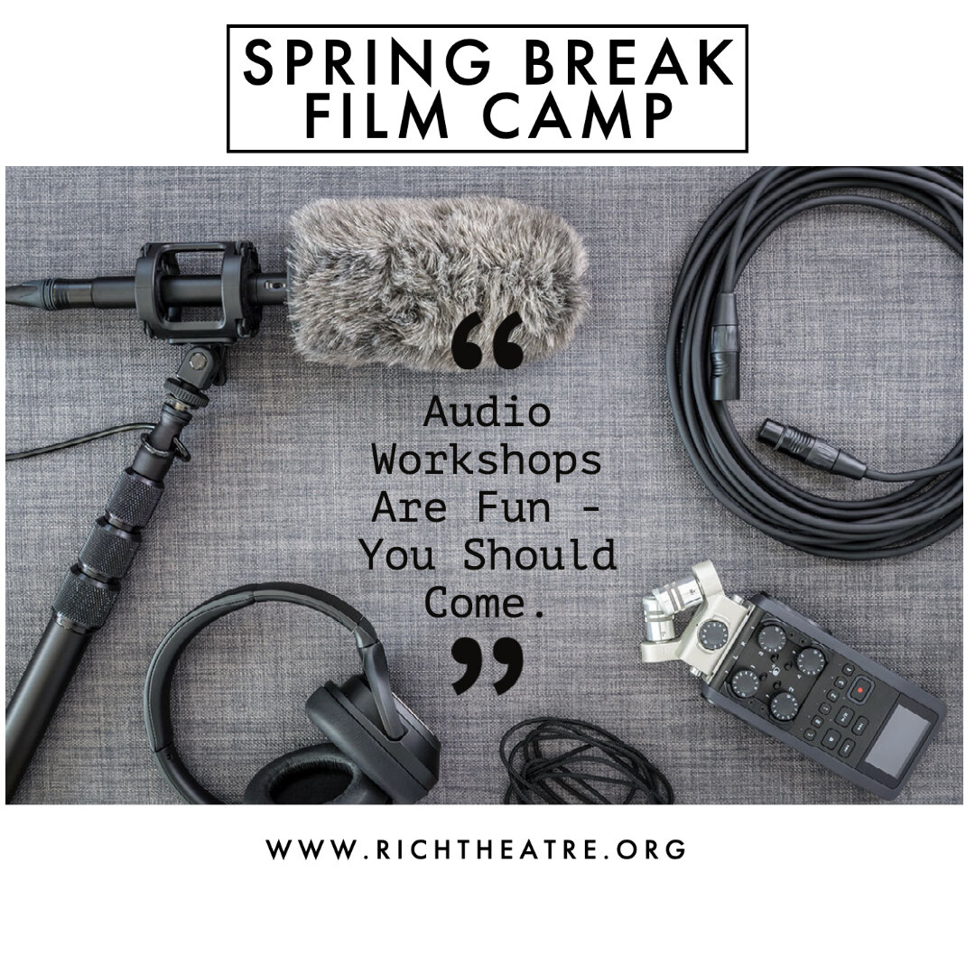 Sign up now to join us at Spring Branch Community Church April 10-14 for a crash course in making a 10-min film. 

Special Screening for Family &amp; Friends on April 21! 
Enroll at: Rich Theatre 

#quietontheset #springbreakfun #thatsawrap #springbr