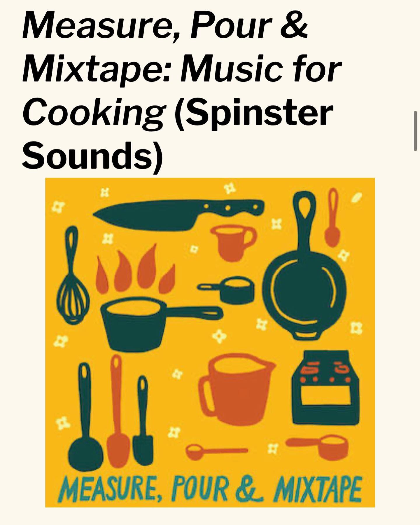 Some nice recent press from @recordcratesunited, @rosyoverdrive, and @dustedinexile for MEASURE, POUR &amp; MIXTAPE: MUSIC FOR COOKING, which Jennifer Kelly calls &quot;a diverse and lovely collection [that] reclaims the kitchen for artists and think