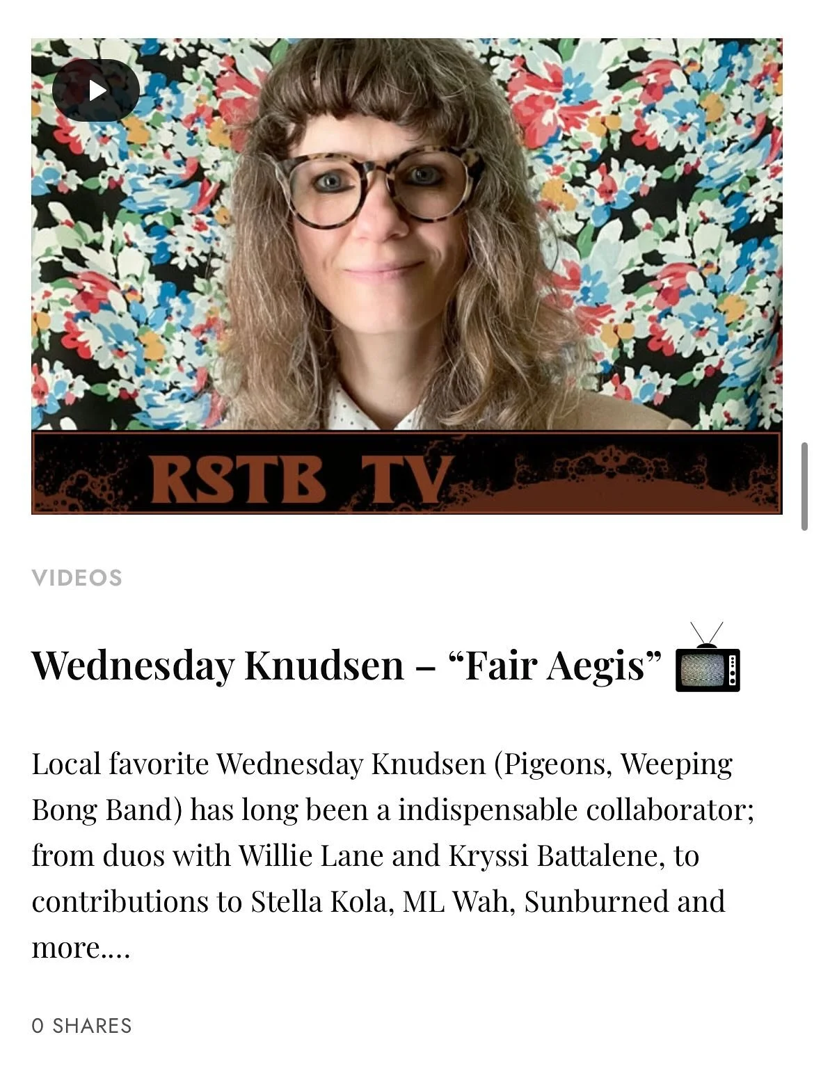 &ldquo;As the piece builds, it turns drone into the primer for the painting, adding brushstrokes of sax and synth that play at the speakers like light through the trees in her upstate NY surroundings. The piece raises from the canvas to the canopy, e