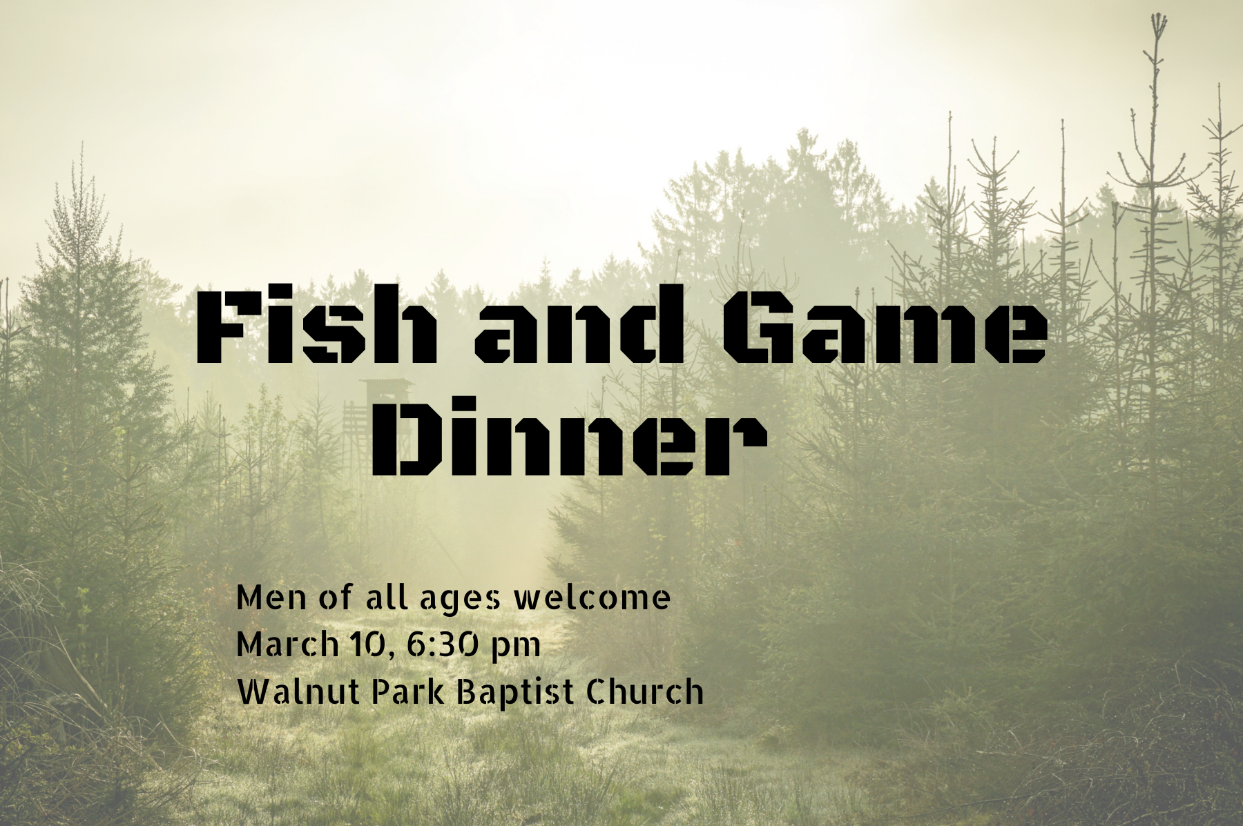 Men's Fish and Game Night
