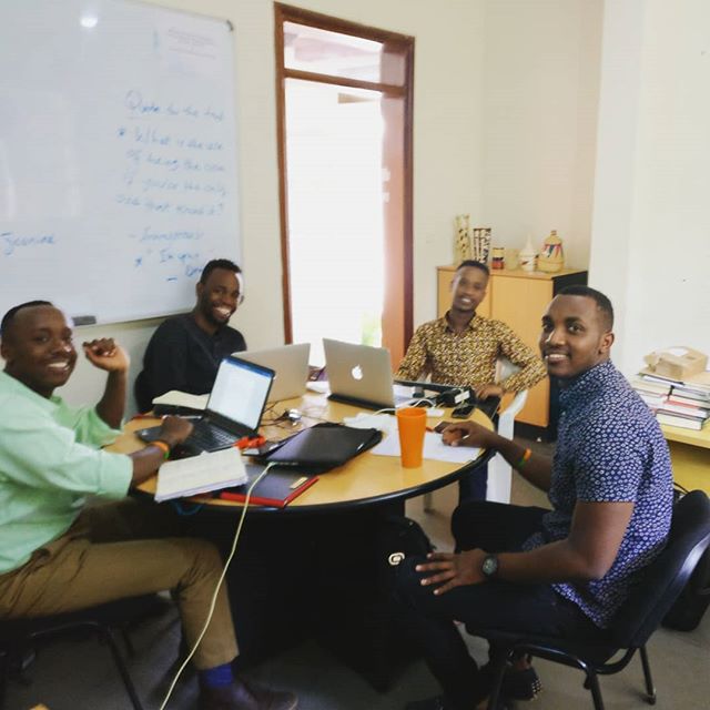 Think tank: The @bridge2rwanda Agricultural Development team hard at work developing plans for our SEED4 Africa business. On track to get seed in the ground this September and grow each season to develop high yielding varieties of maize (corn) and so