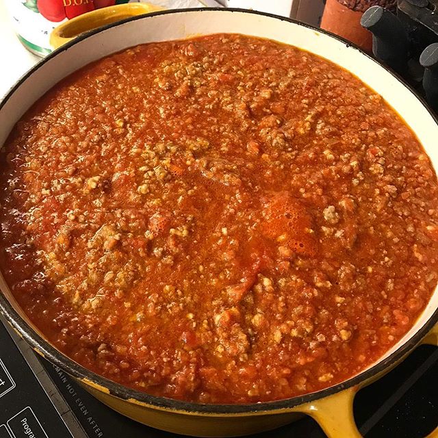 Meanwhile #backinbirminghamwithbrittne @brittnedrake has made a fresh batch of #bolognese stop in and get some and tell her I said ciao