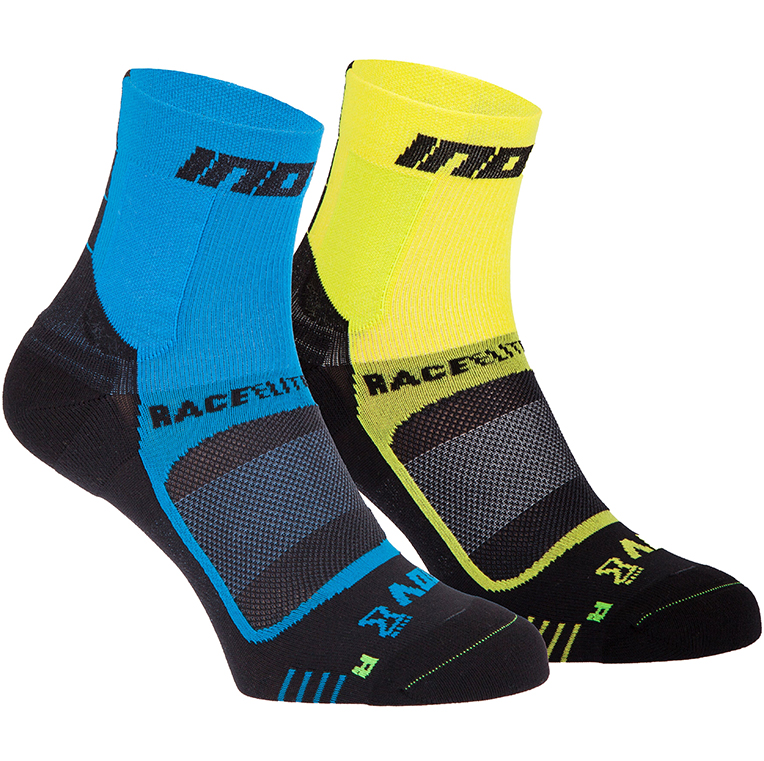 Black Grey Sports Running Breathable Inov8 Mens Race Elite Pro Socks 