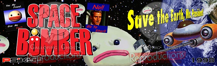 Space Bomber Custom Marquee