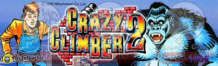 Crazy Climber 2  Custom Marquee