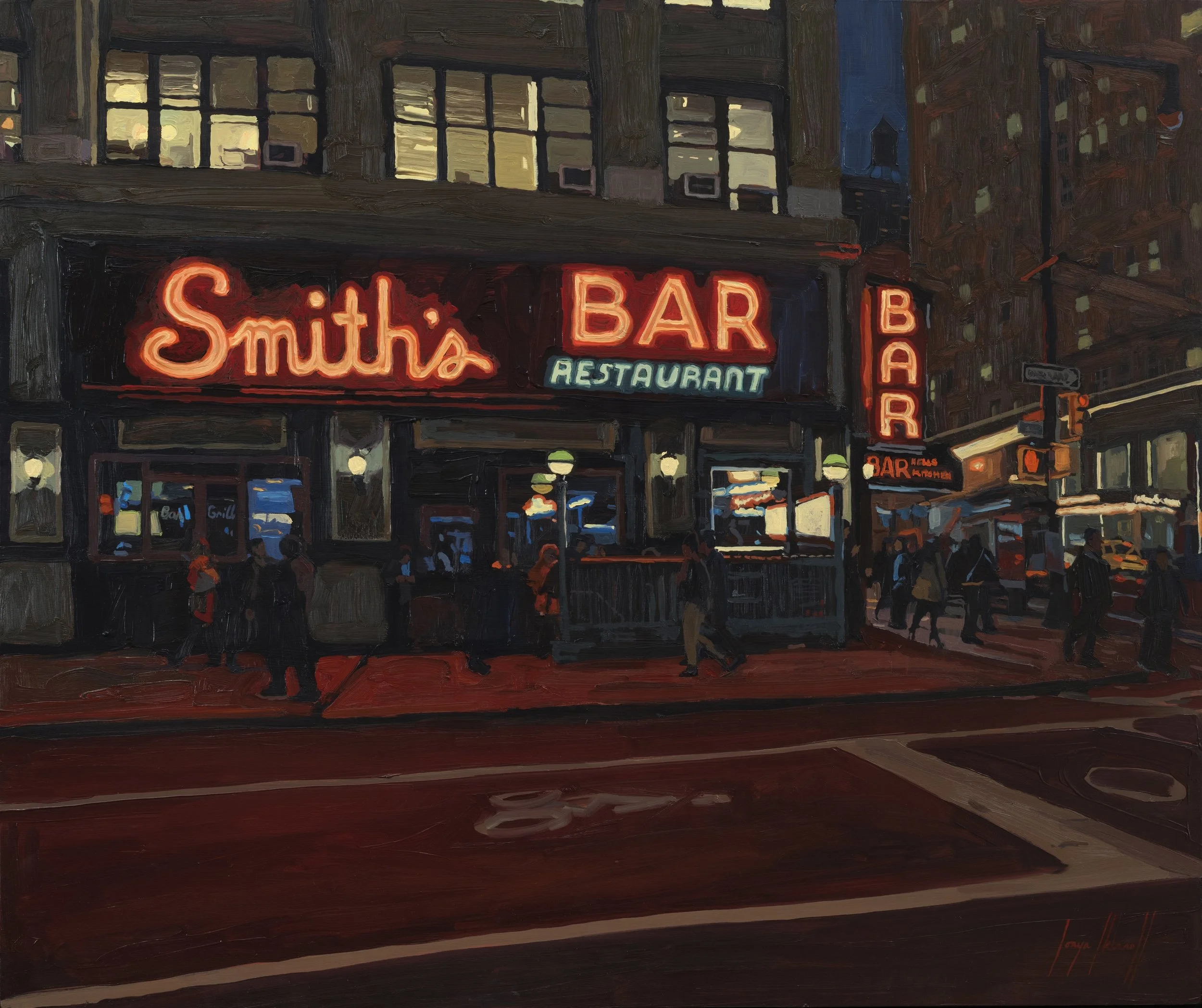 Smith’s Bar, oil on panel, 24x36