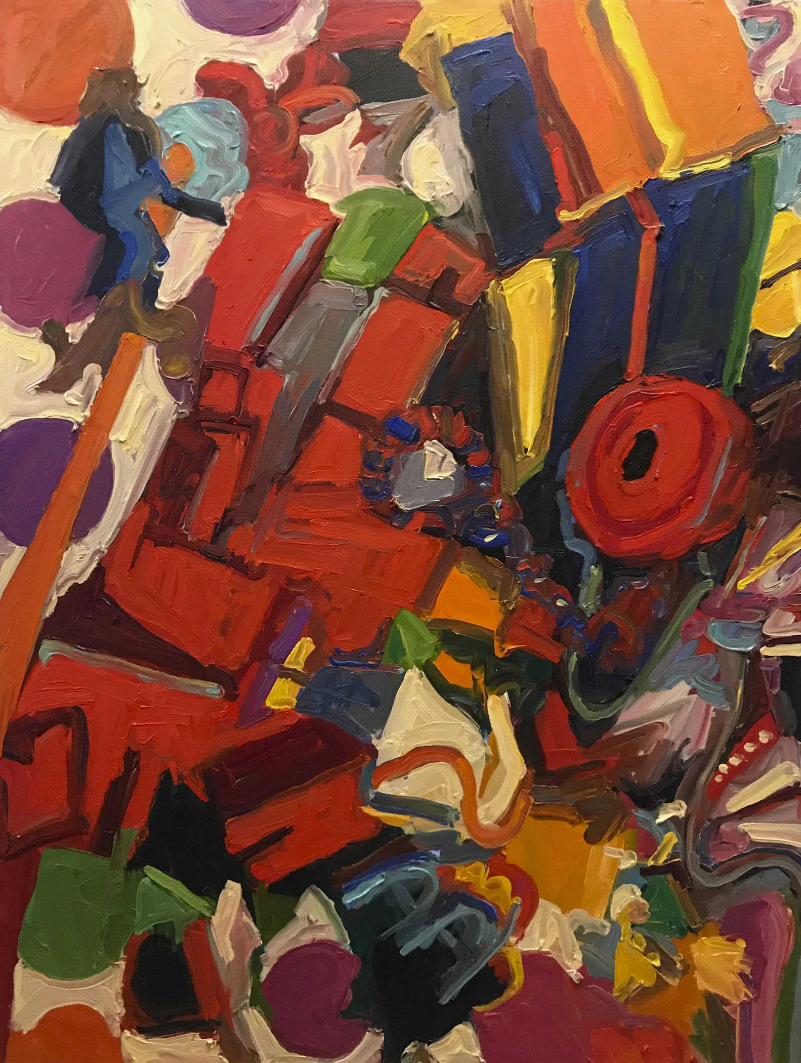 Ruined Emblem, on canvas, 36x24