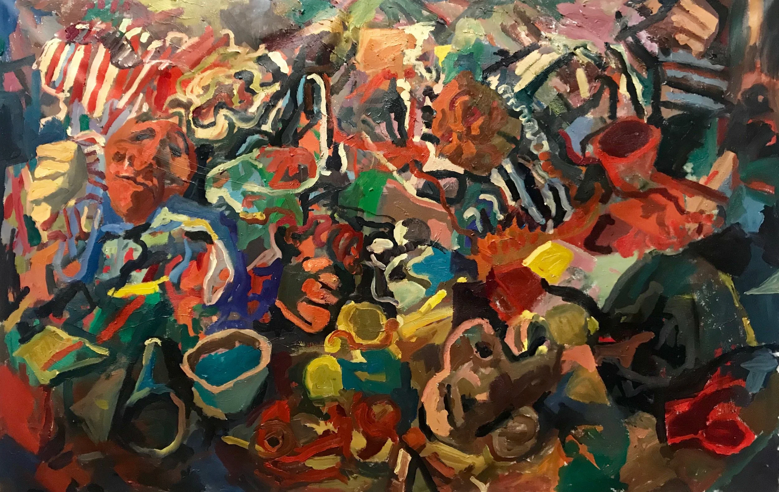 Tapestry of Life, on canvas, 48x72