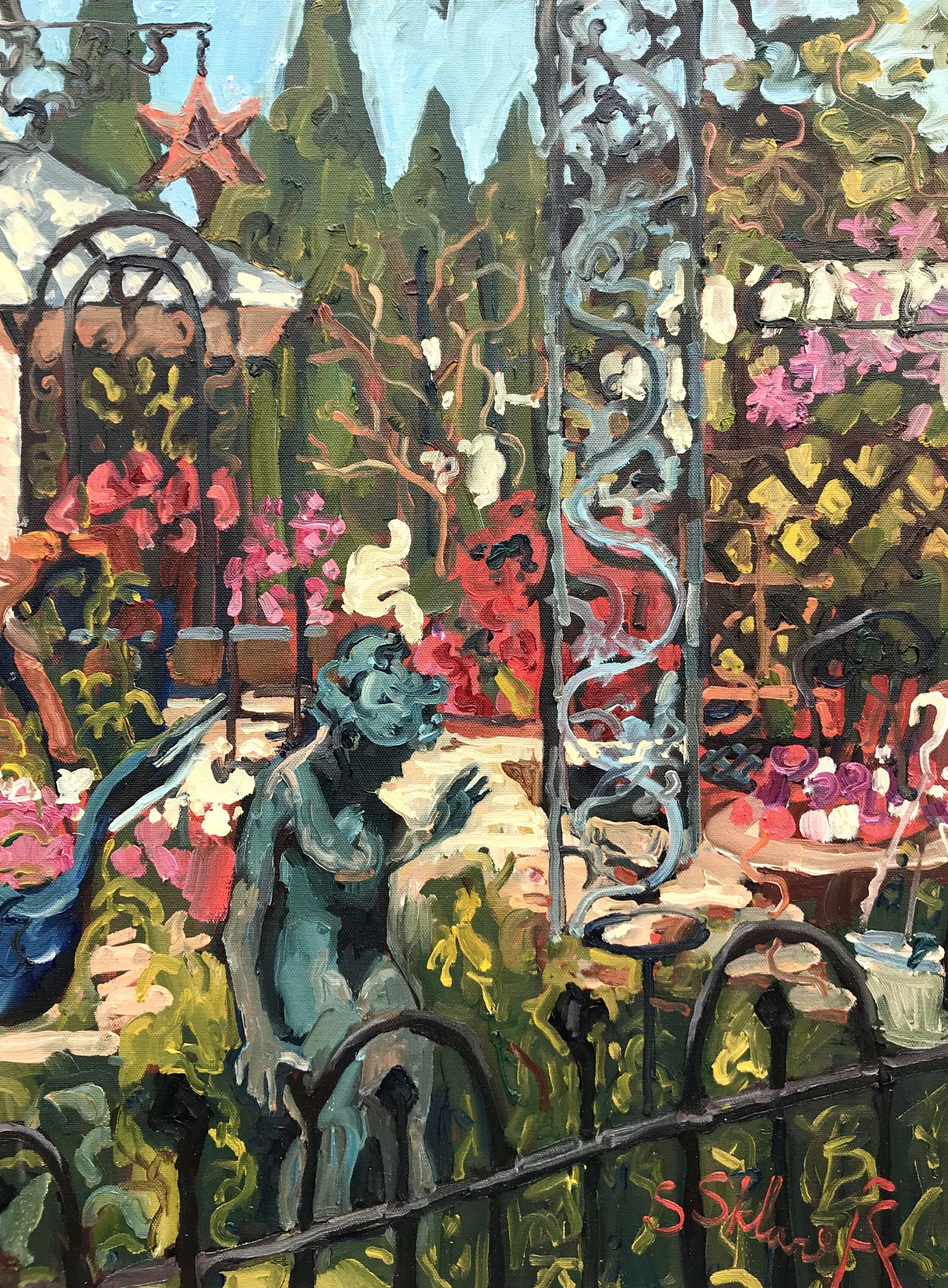 Garden Oasis , oil on canvas, 24x18