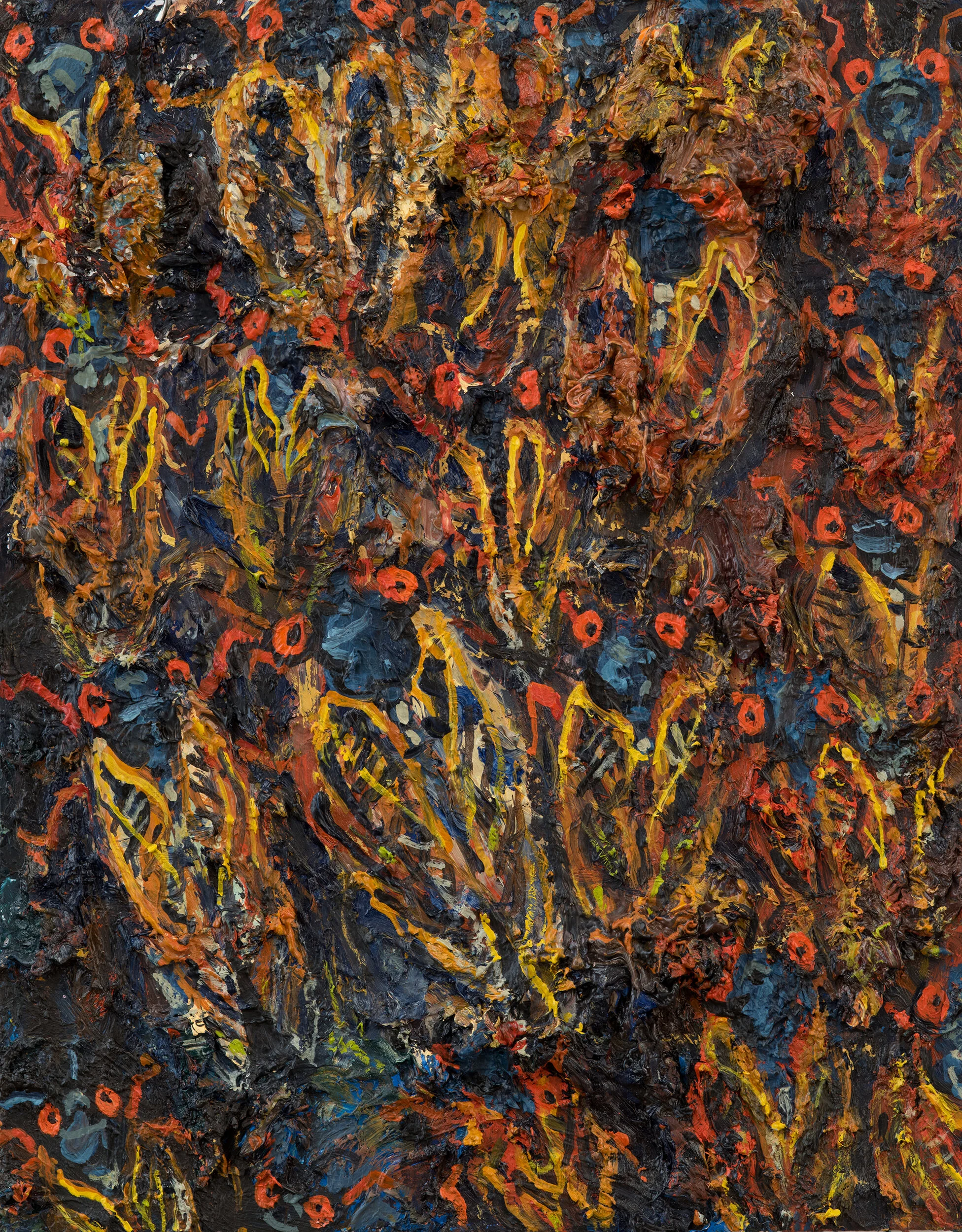   Cicada Invasion , oil on panel, 14x11 