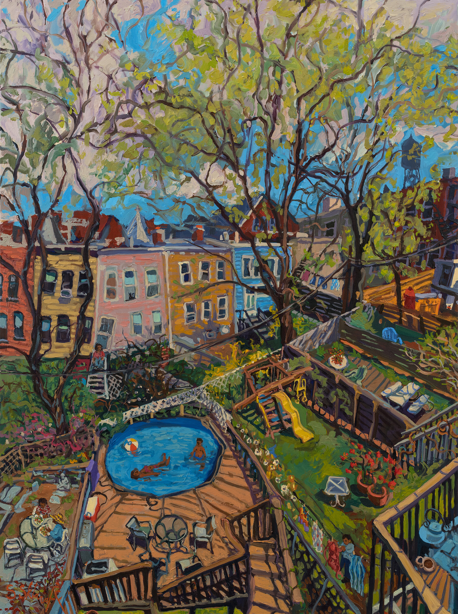   Summer NYC Style , oil on canvas, 40x30 SOLD 