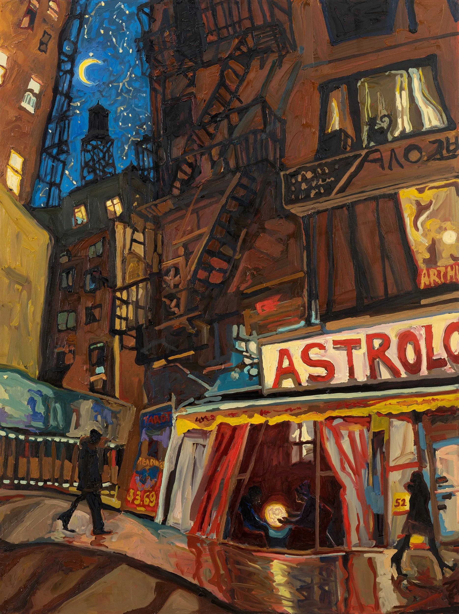   Do our signs align? , oil on canvas, 48x36 inches 