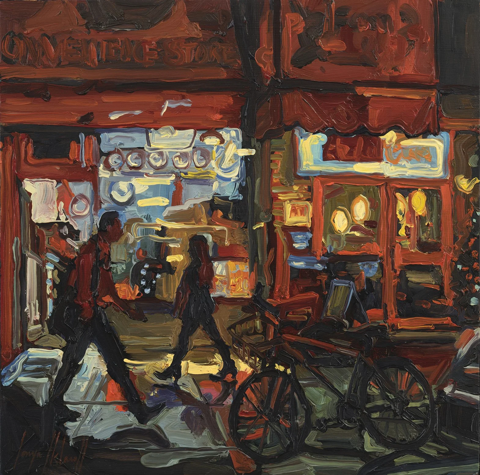 oil on panel, 14×14