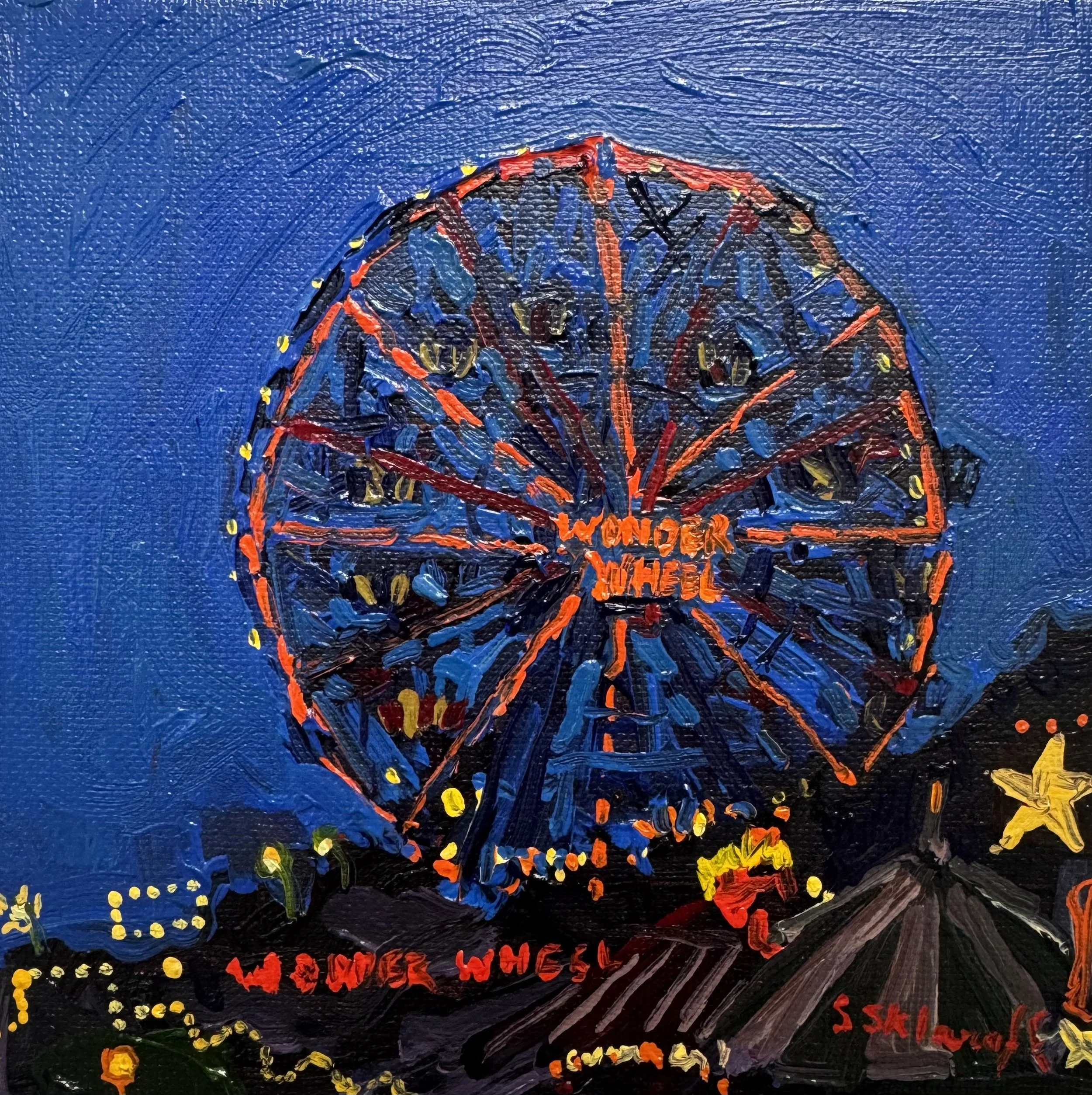 oil on canvas, 6×6