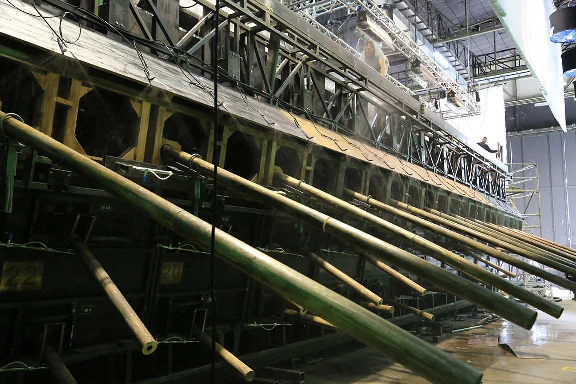  BEN HUR 2016- INT. SLAVES GALLEY SET- ROWING MECHANISM- CINECITTA STAGES, ROME- SUPERVISING ART DIRECTOR 