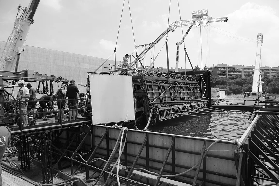  BEN HUR 2016- INT. SLAVES GALLEY SET- UPSIDE DOWN RIG- CINECITTA EXTERIOR WATER TANK, ROME- SUPERVISING ART DIRECTOR 