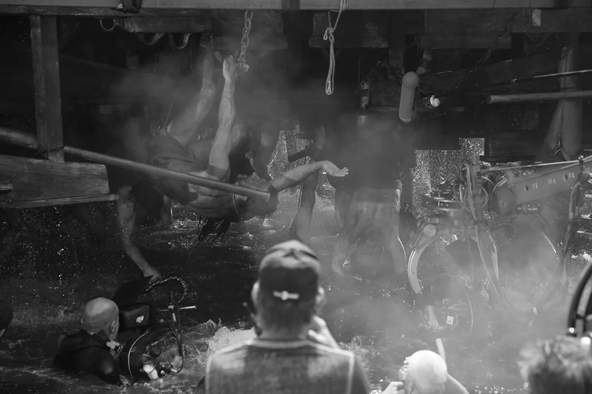  BEN HUR 2016- INT. SLAVES GALLEY SET- UPSIDE DOWN RIG- CINECITTA EXTERIOR WATER TANK, ROME- SUPERVISING ART DIRECTOR 