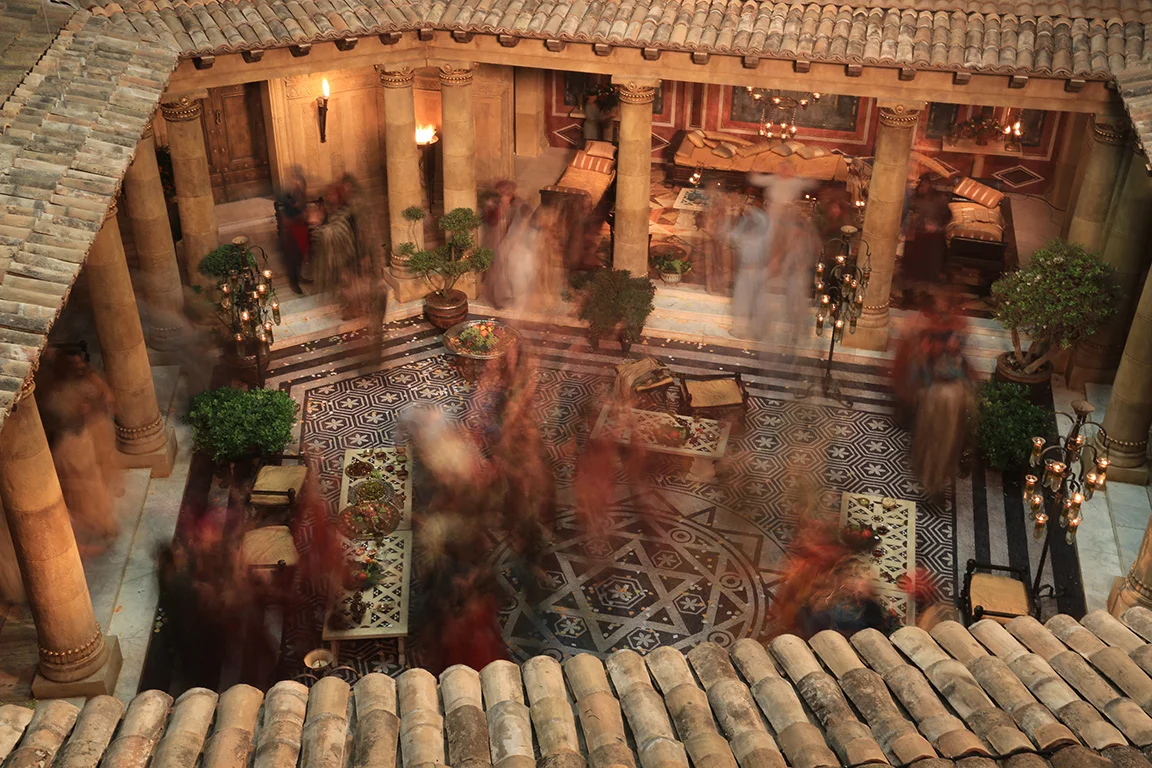  INT. HUR'S PALACE SET-  CINECITTA STAGES ROME   SUPERVISING ART DIRECTOR 