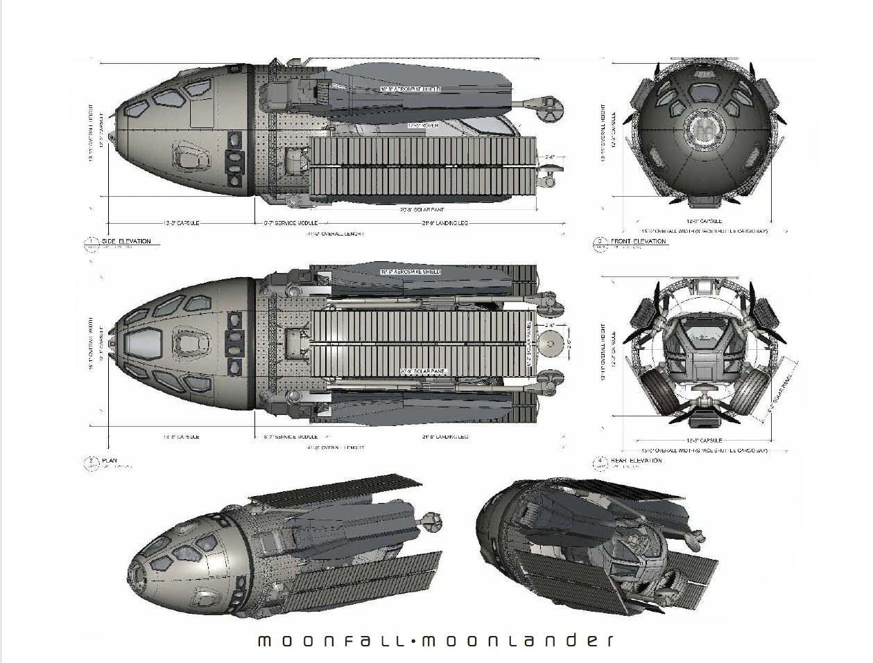   MOONFALL-  MOONLANDER  DESIGNS   Supervising Art Director 