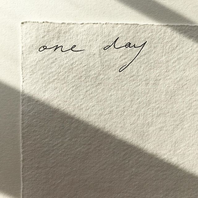 One day you won&rsquo;t need me to help you fall asleep
And I won&rsquo;t watch the clock 
And rush home

One day you won&rsquo;t need to hold my hand 
Holding on tight
When we cross the road

One day you won&rsquo;t hide between my legs
Or cuddle in