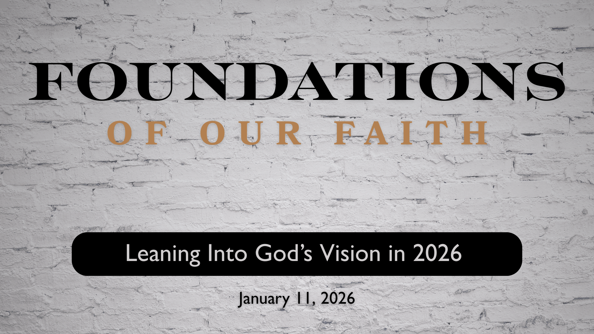 Leaning Into God's Vision in 2026