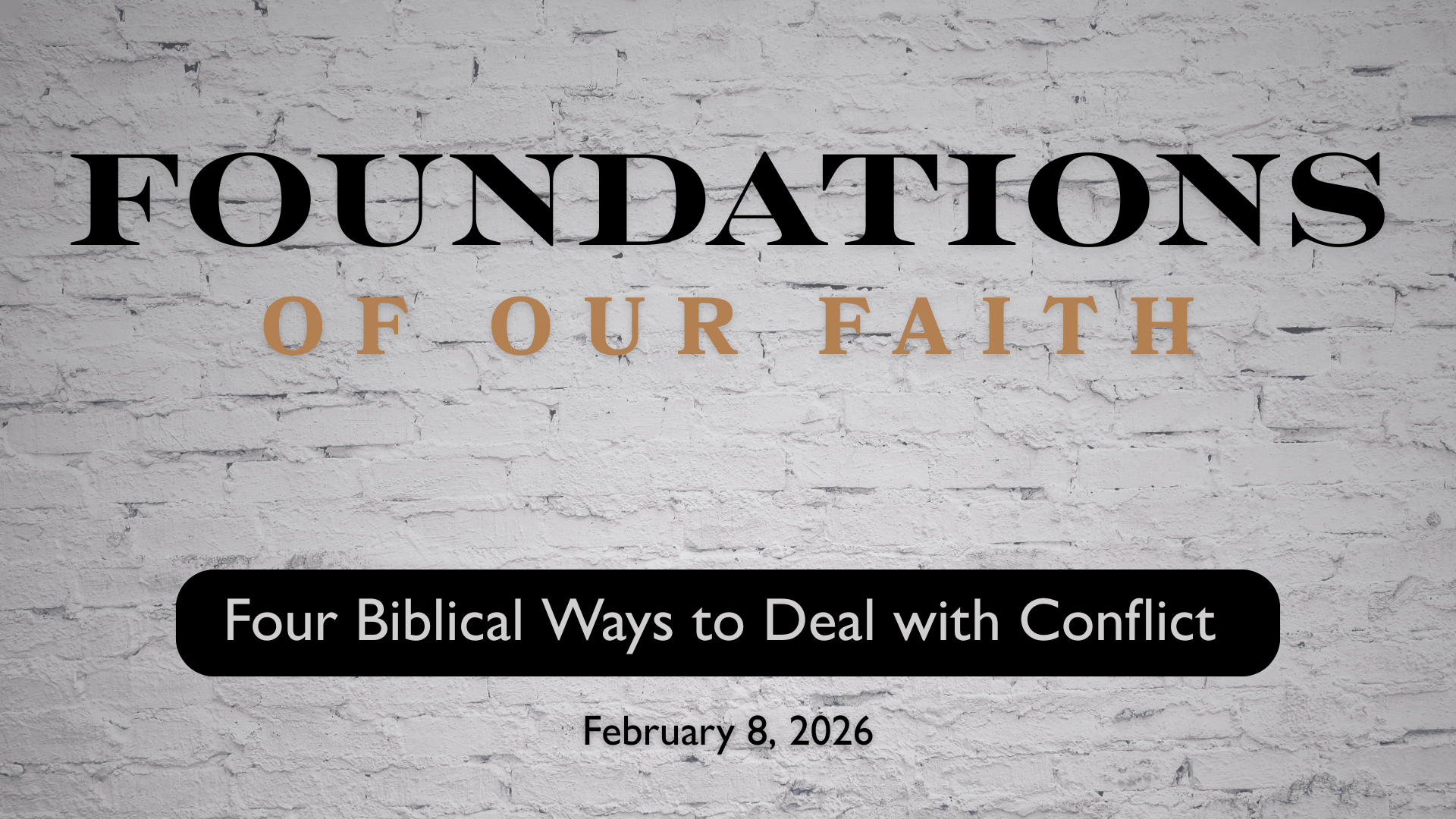 Four Biblical Ways to Deal with Conflict