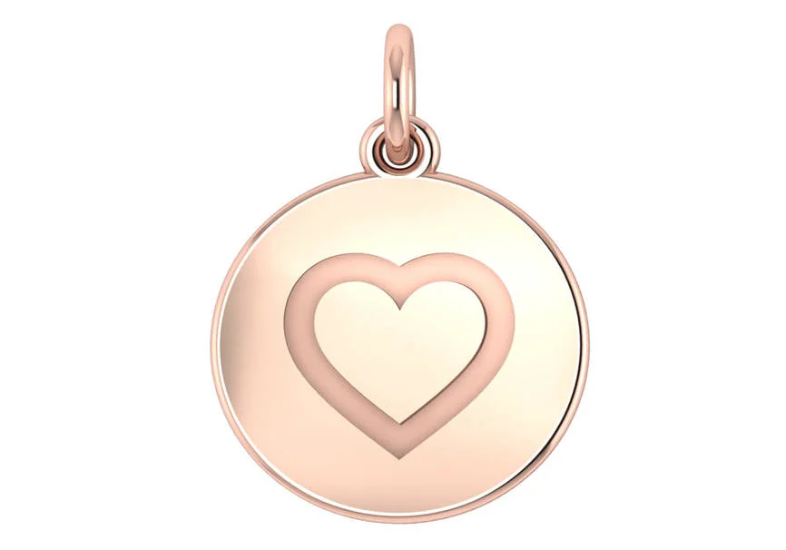 15mm solid heart disc