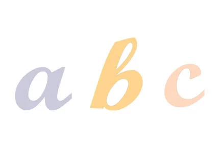 14k lower case thick initial series with slide thru chain