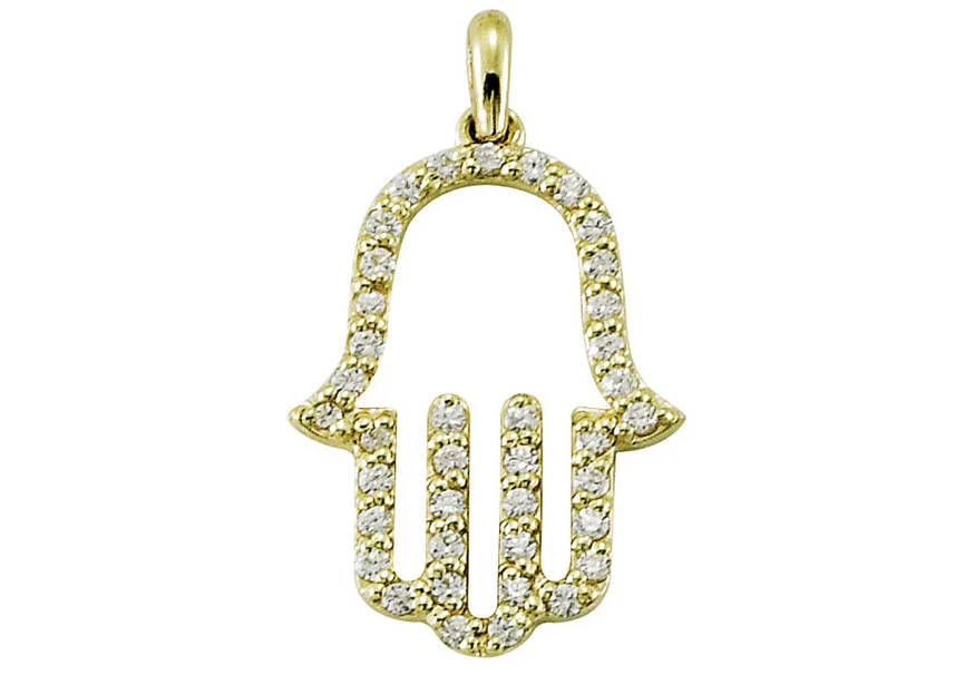 Diamond outline hand of God .39 