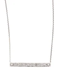 Single Row Bar Diamond Necklace 