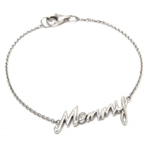 sterling mommy bracelet