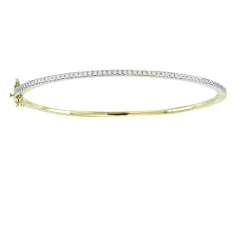 14k diamond bangle bracelet .60
