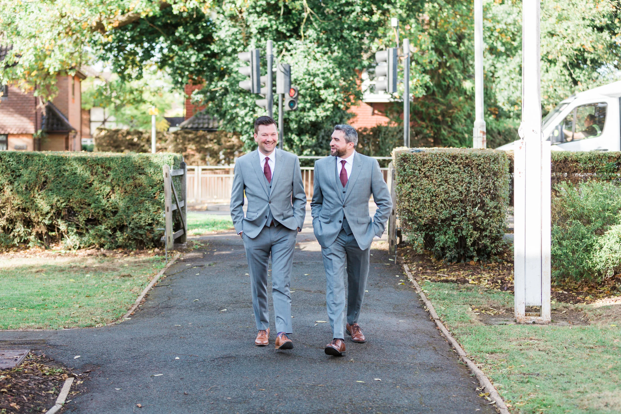grey and berry groom outfit.jpg