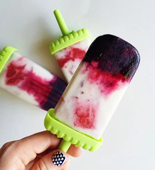 A Healthy Red, White, and Blue Popsicle Recipe for 4th of July!