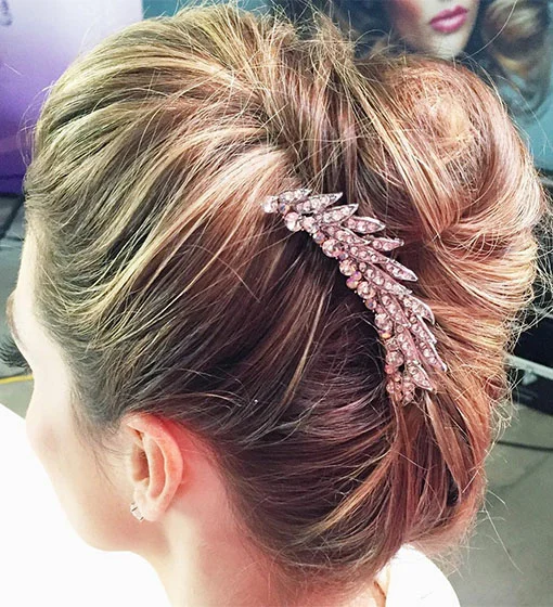 You Won't Believe How Easy These 3 Updos Are With Haircombs