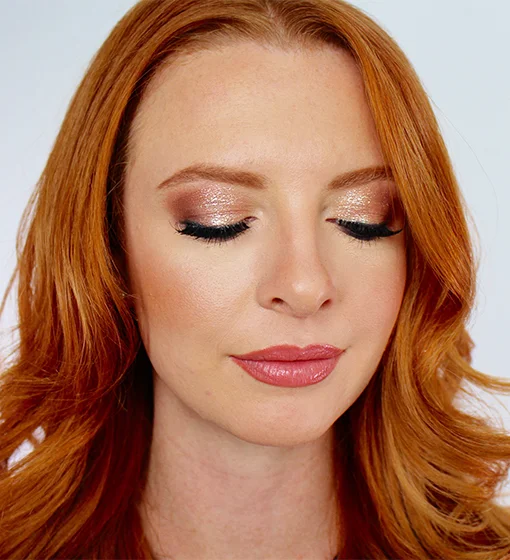 Rose Gold Eye Makeup for New Year's Eve!