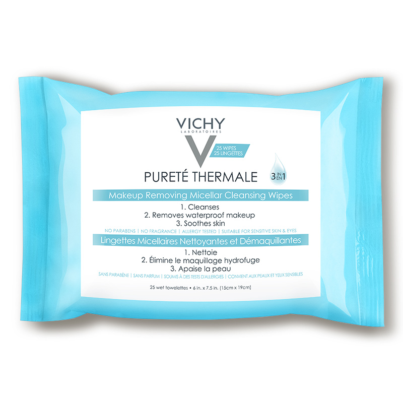 Vichy 3-In-1 Cleansing Water Wipes $8