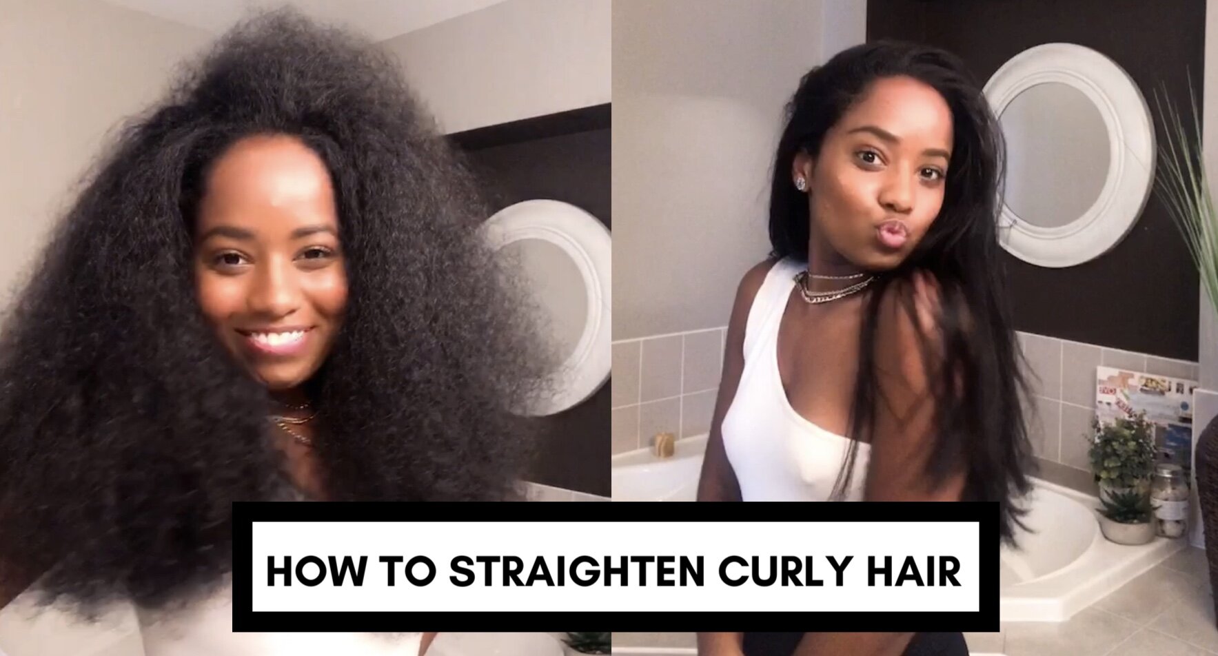 How I straighten my 3C Curly Hair & prevent damage — Mixed Makeup How I straighten my 3C Curly Hair & prevent damage — Mixed Makeup