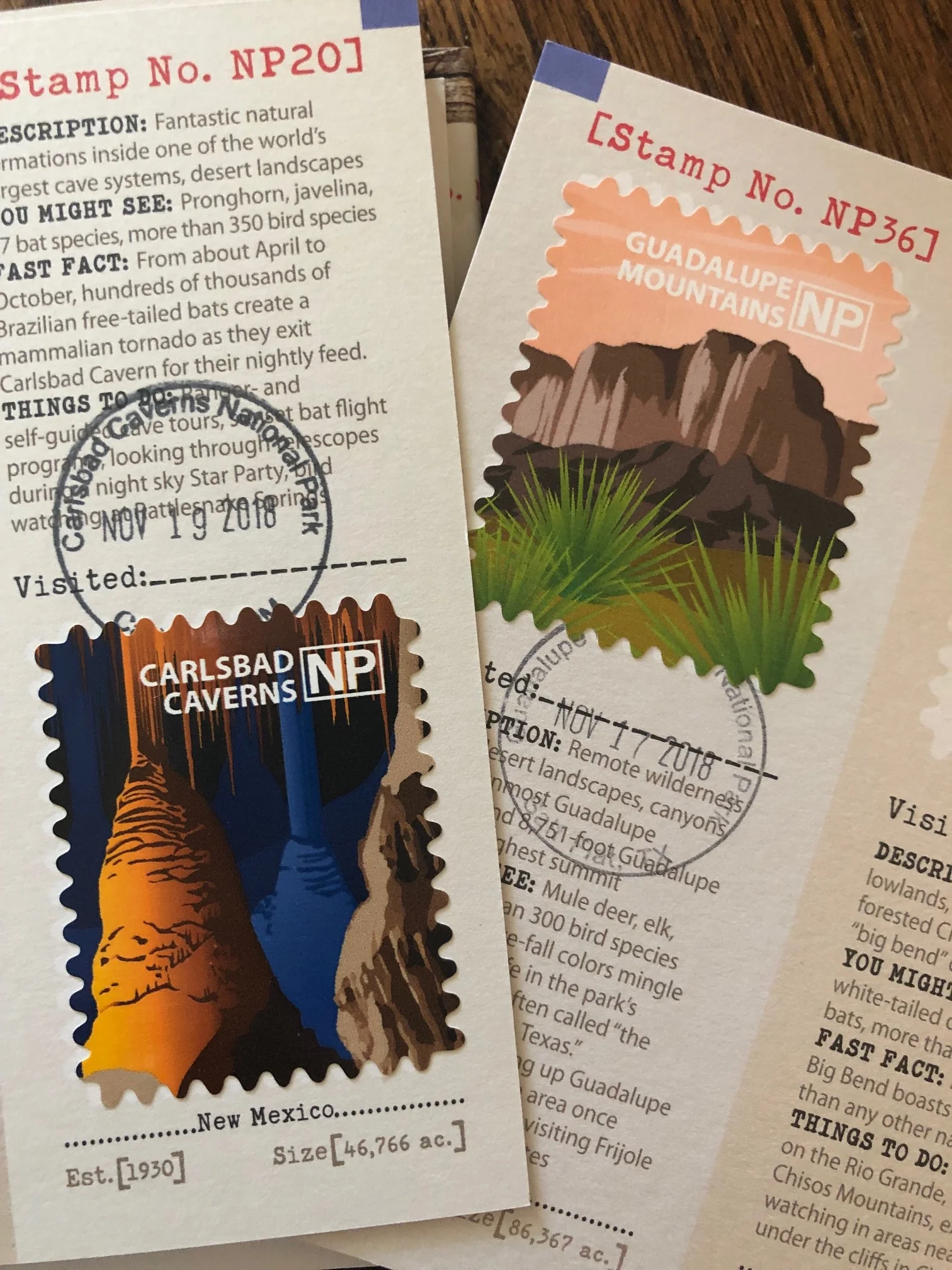 The boys prized stamps from our tmost recent trip
