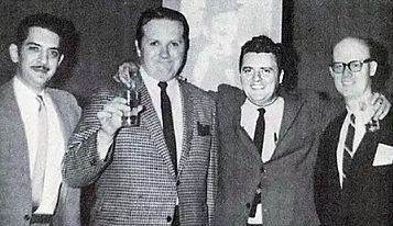 Pictured from left to right: Al Kilgore, Chuck McCann, John McCabe, and Alan G. Barbour