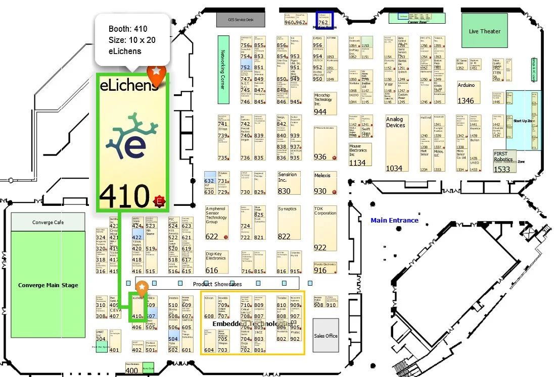 eLichens shows its NDIR gas sensors at Sensors Converge 2023 — eLichens