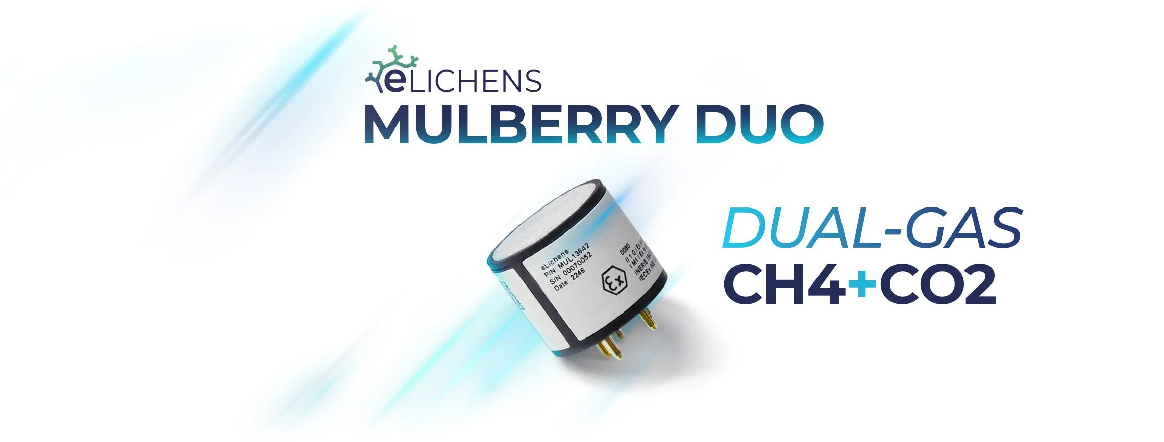 dual-gas sensor ch4 co2 NDIR eLichens Mulberry duo