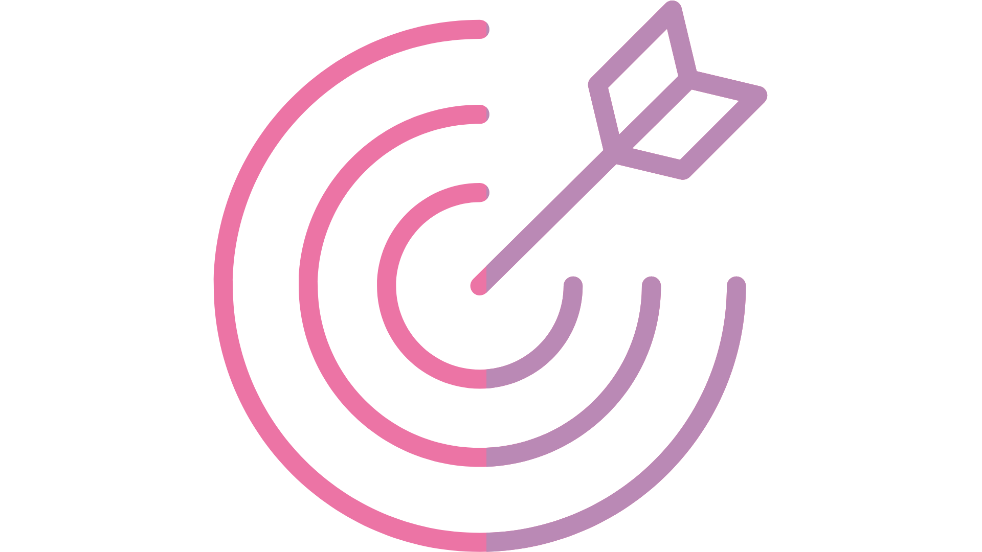 Target with an arrow in the centre, signifying meeting ones target