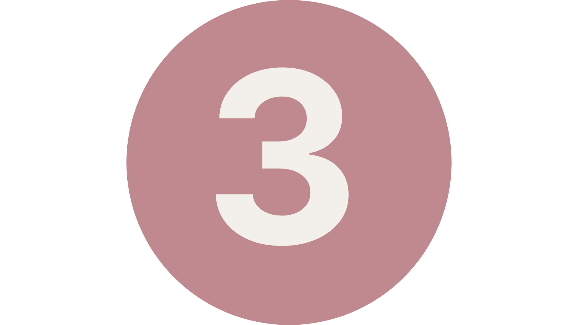 Circle with the number 3 in it