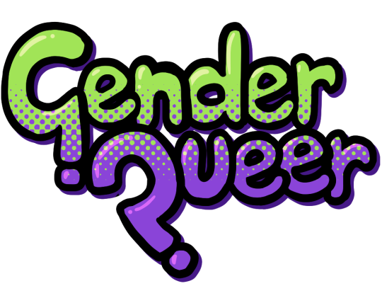 “GenderQueer” Lettering design incorporating question marks