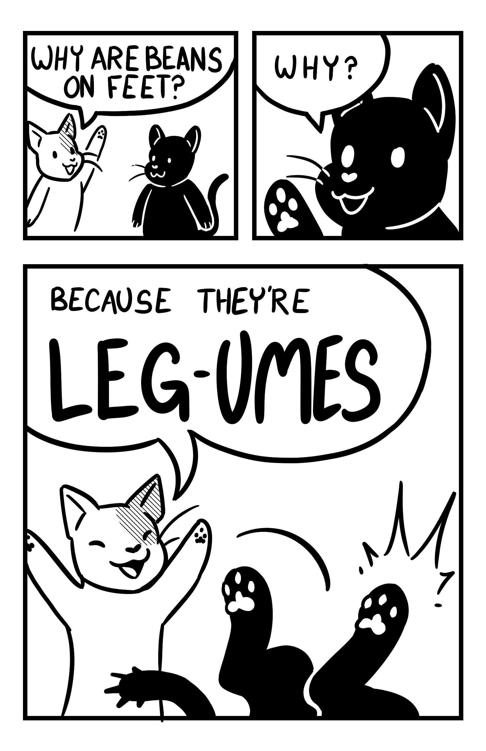 Single-page comic from “Bean Zine”