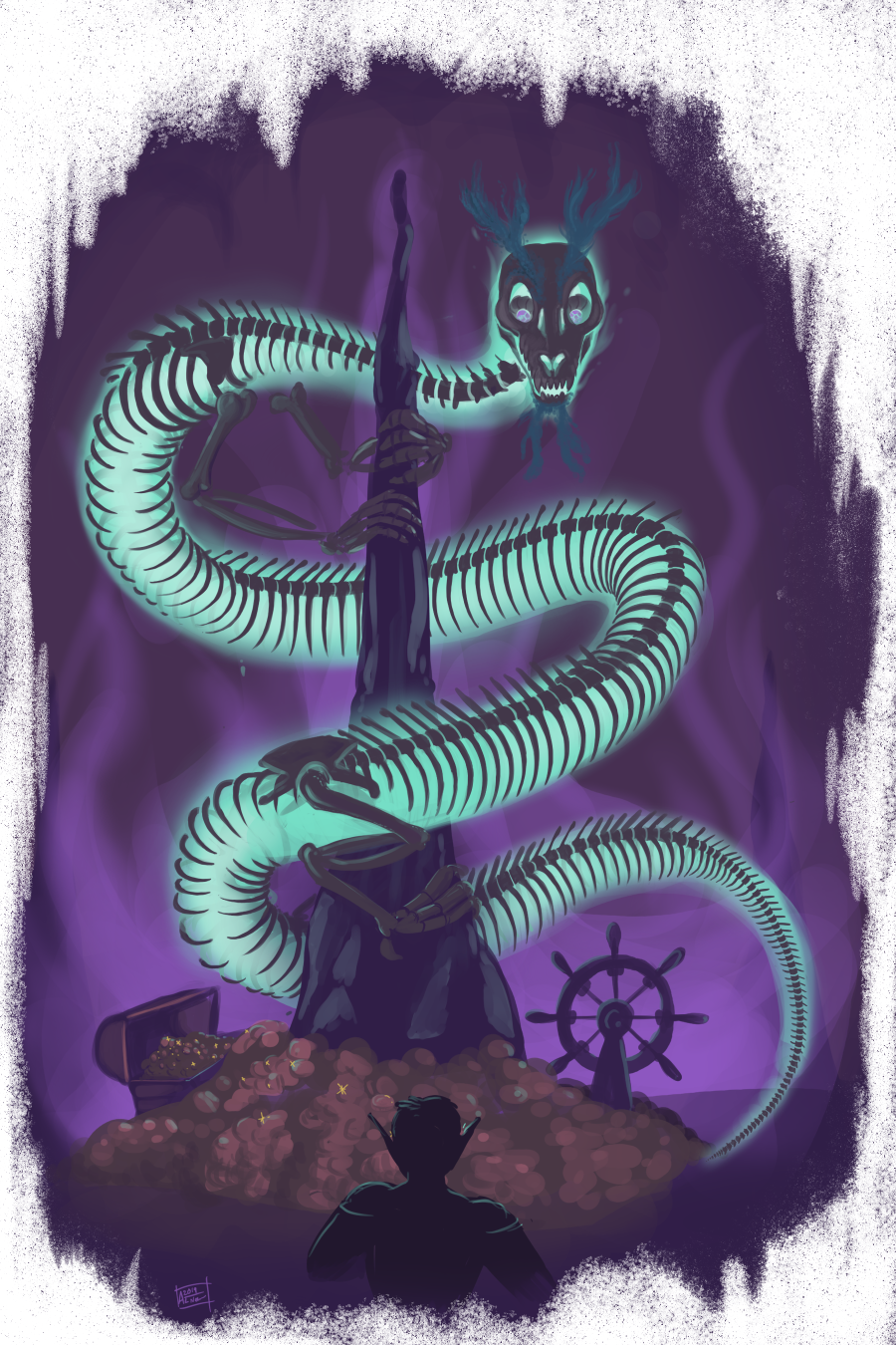 “Dracolich” Commission for private client - Digital, 2018